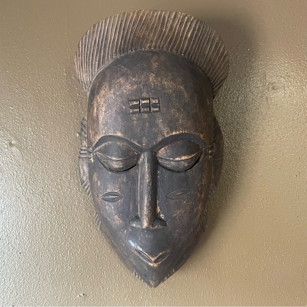 Vintage Hand-carved Wooden Tribal Mask